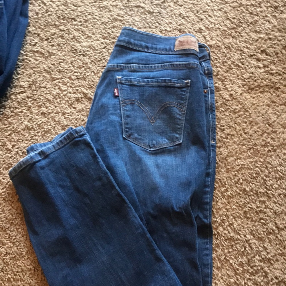 Levis 505 straight leg jeans